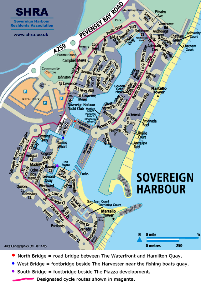 map of sovereign harbour